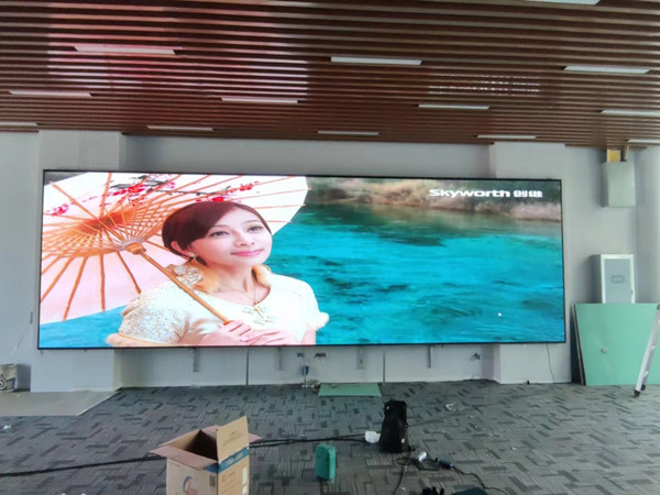 岳西P1.53led小间距屏安装案例